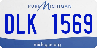 MI license plate DLK1569