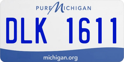 MI license plate DLK1611