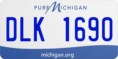 MI license plate DLK1690