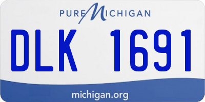 MI license plate DLK1691