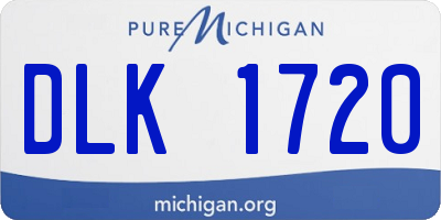 MI license plate DLK1720
