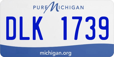 MI license plate DLK1739
