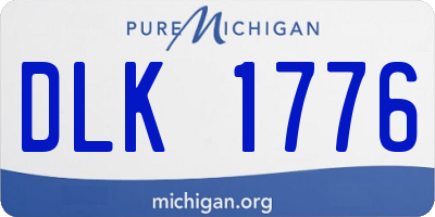 MI license plate DLK1776