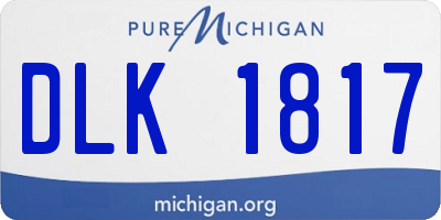 MI license plate DLK1817