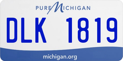 MI license plate DLK1819