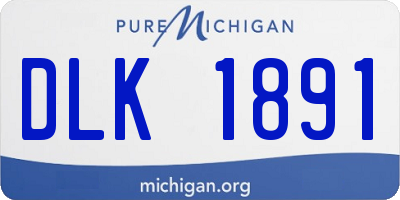 MI license plate DLK1891