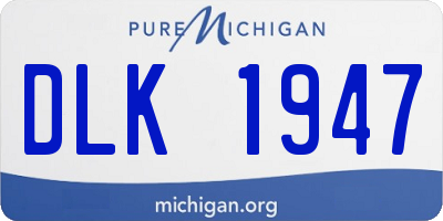 MI license plate DLK1947