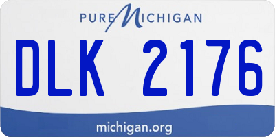 MI license plate DLK2176