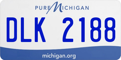 MI license plate DLK2188
