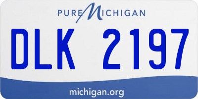 MI license plate DLK2197