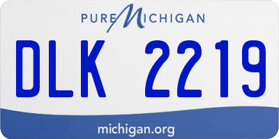 MI license plate DLK2219