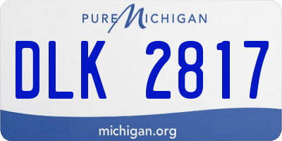 MI license plate DLK2817