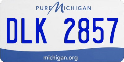 MI license plate DLK2857