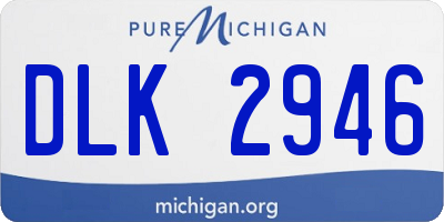 MI license plate DLK2946