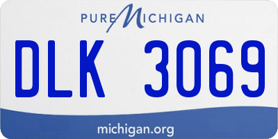 MI license plate DLK3069