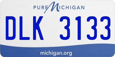 MI license plate DLK3133