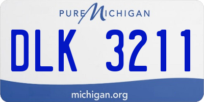 MI license plate DLK3211