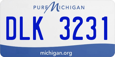 MI license plate DLK3231