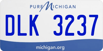 MI license plate DLK3237
