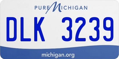 MI license plate DLK3239