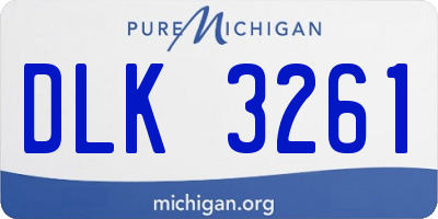 MI license plate DLK3261