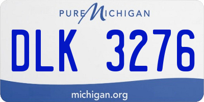 MI license plate DLK3276