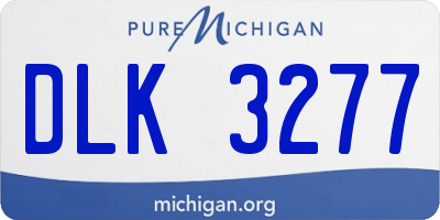 MI license plate DLK3277
