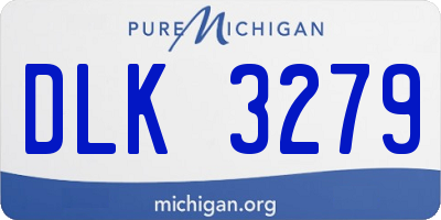MI license plate DLK3279