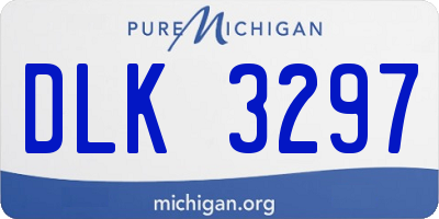 MI license plate DLK3297