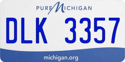 MI license plate DLK3357