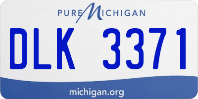 MI license plate DLK3371