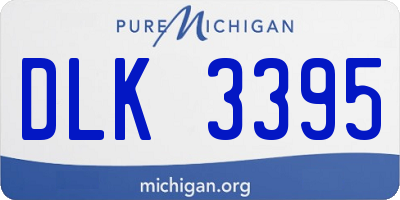 MI license plate DLK3395