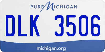 MI license plate DLK3506