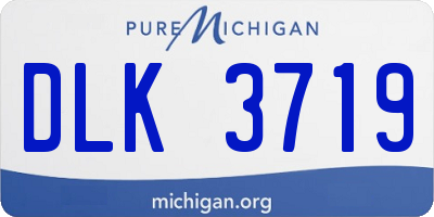 MI license plate DLK3719
