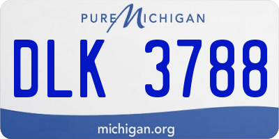 MI license plate DLK3788