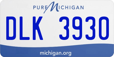 MI license plate DLK3930