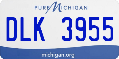 MI license plate DLK3955