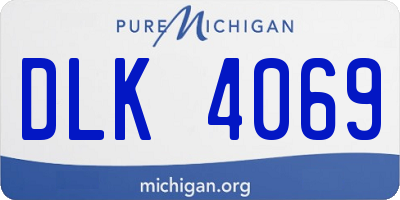 MI license plate DLK4069