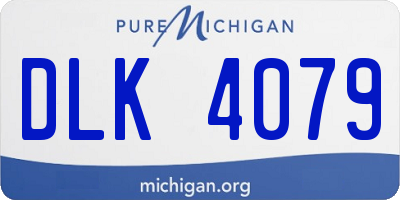 MI license plate DLK4079