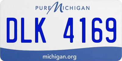 MI license plate DLK4169