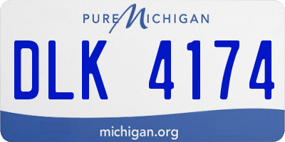 MI license plate DLK4174