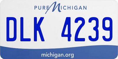 MI license plate DLK4239