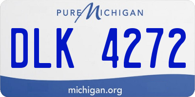 MI license plate DLK4272