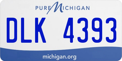 MI license plate DLK4393