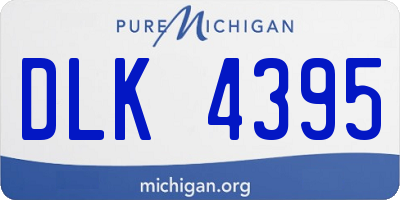 MI license plate DLK4395