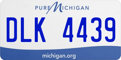 MI license plate DLK4439