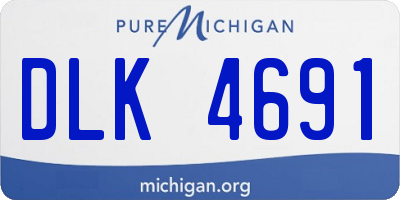 MI license plate DLK4691