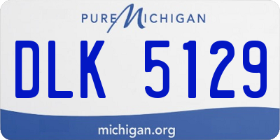 MI license plate DLK5129