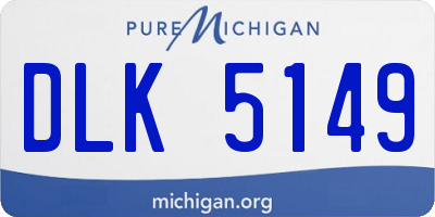 MI license plate DLK5149