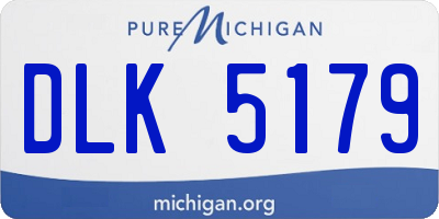 MI license plate DLK5179